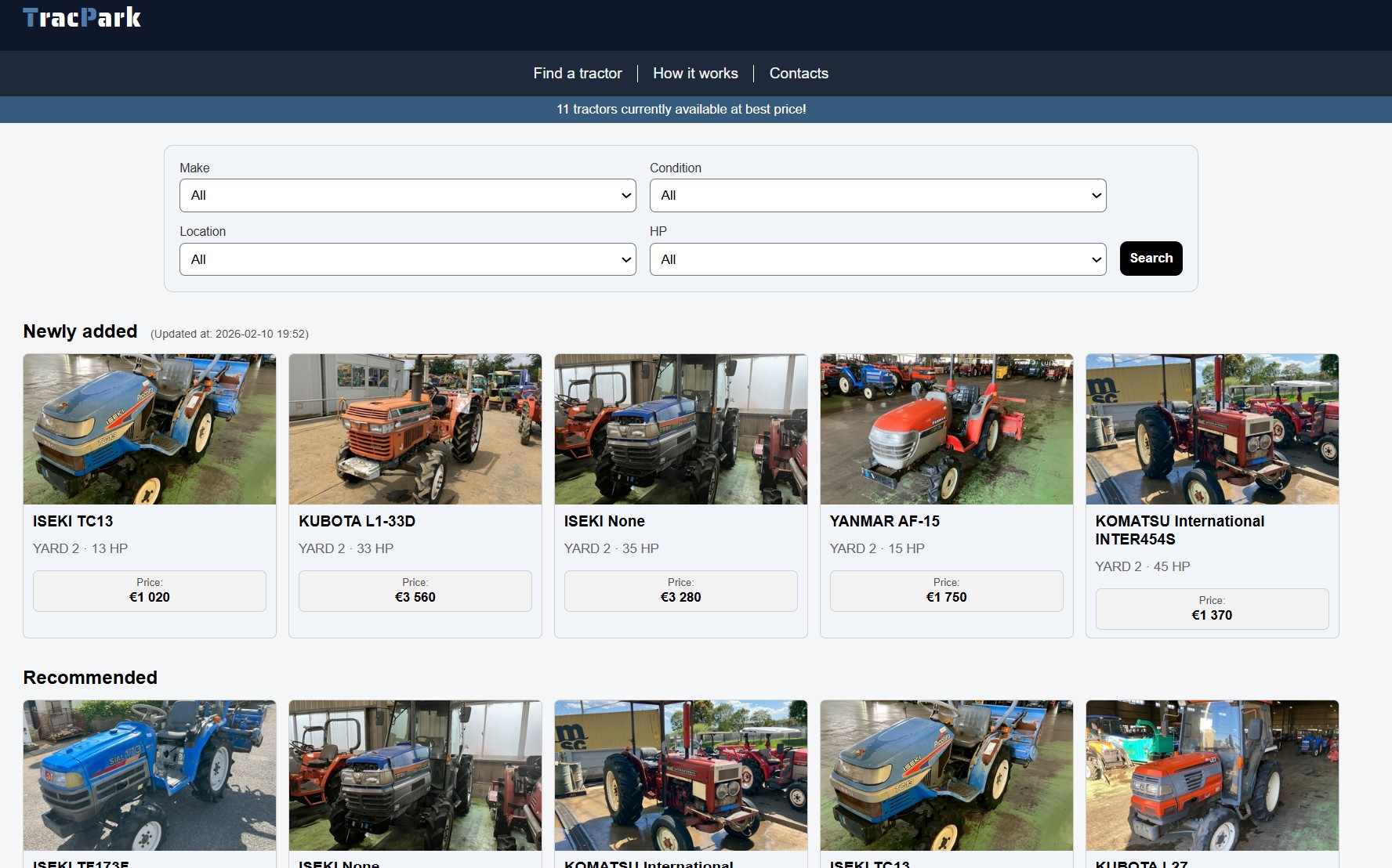 TrackPark website illustration